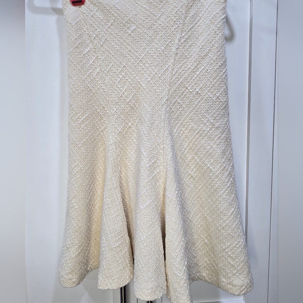 NWT Bebe Rigolos Cream Skirt (Size Small) - Picture 7 of 8